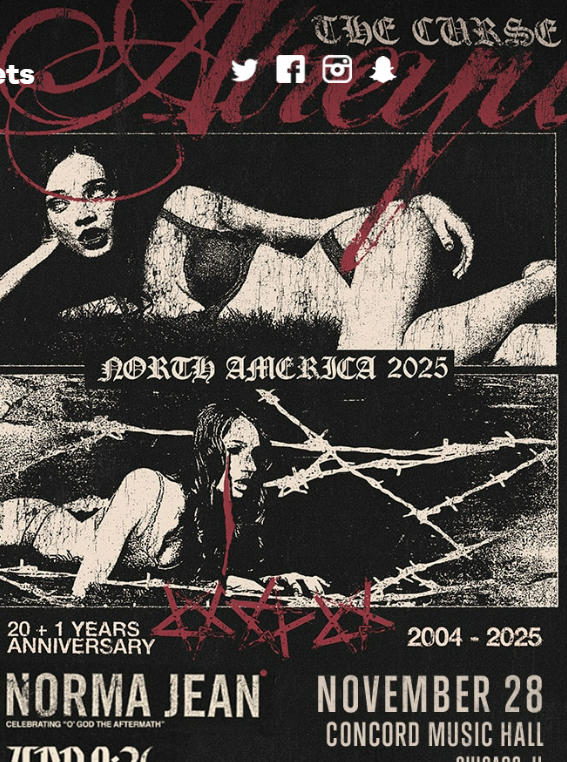 ATREYU, NORMA JEAN, ZERO 9:36