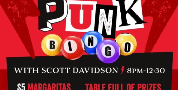 Metal vs Punk Bingo – Hosted by Scott Davidson of Rebel Radio!