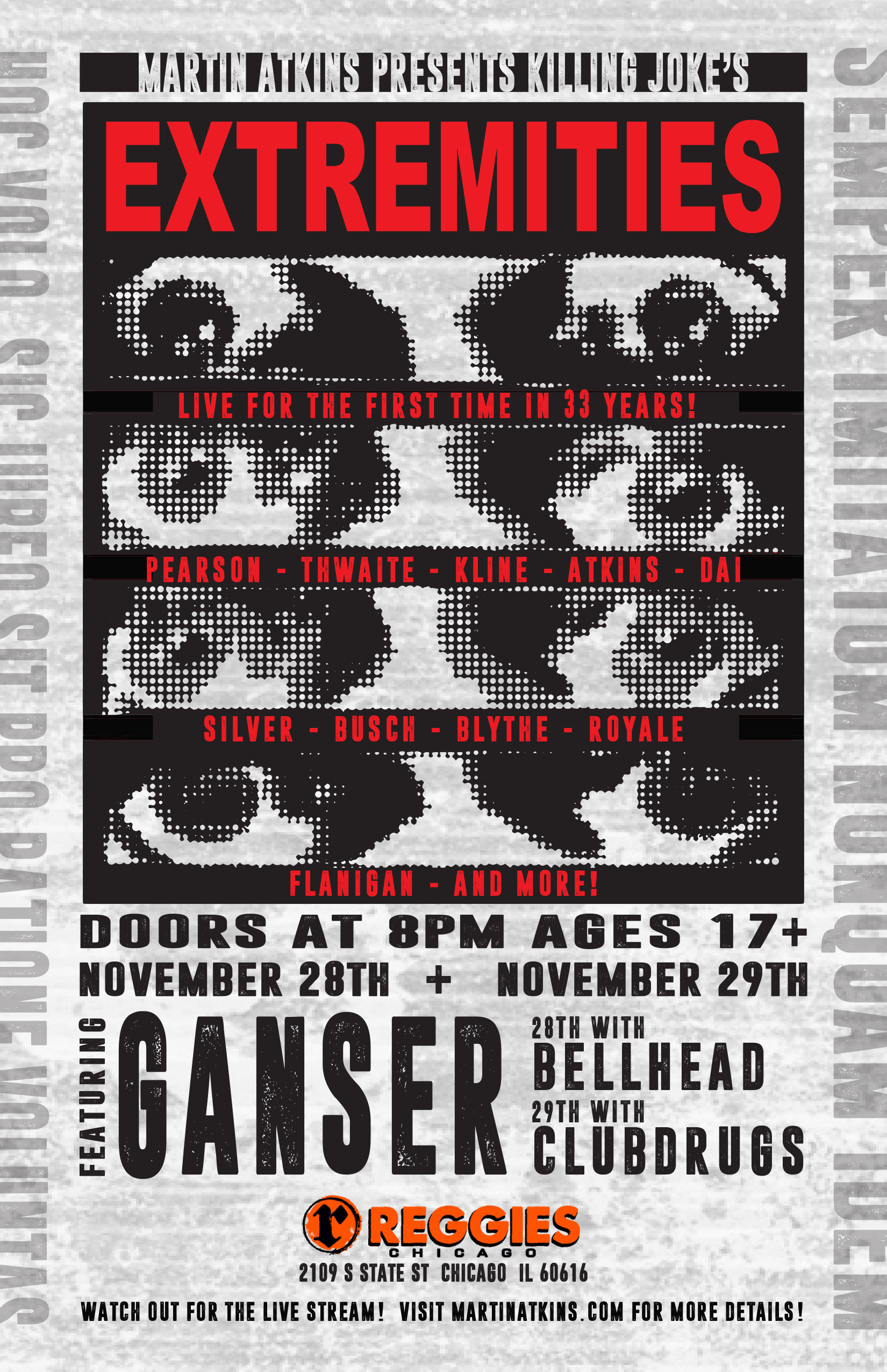 Killing Joke’s EXTREMITIES: LIVE, GANSER, CLUBDRUGS, STORIES FROM STEVE SILVER