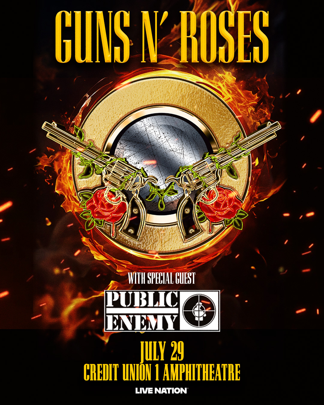 GUNS N' ROSES, PUBLIC ENEMY