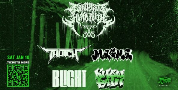 ERRORS OF HUMANITY, THUTCH, MAGMA, BLIGHT, KNOW PAIN