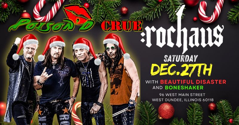 POISON'D CRUE, BEAUTIFUL DISASTER, BONESHAKER