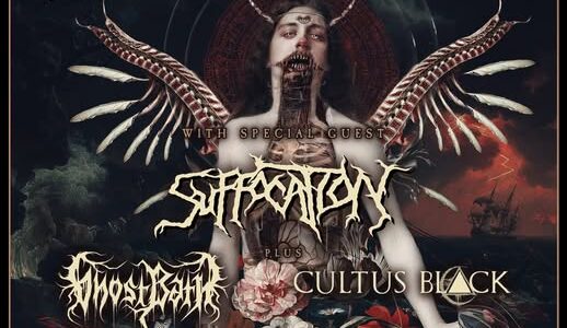 CRADLE OF FILTH, SUFFOCATION, GHOST BATH, CULTUS BLACK