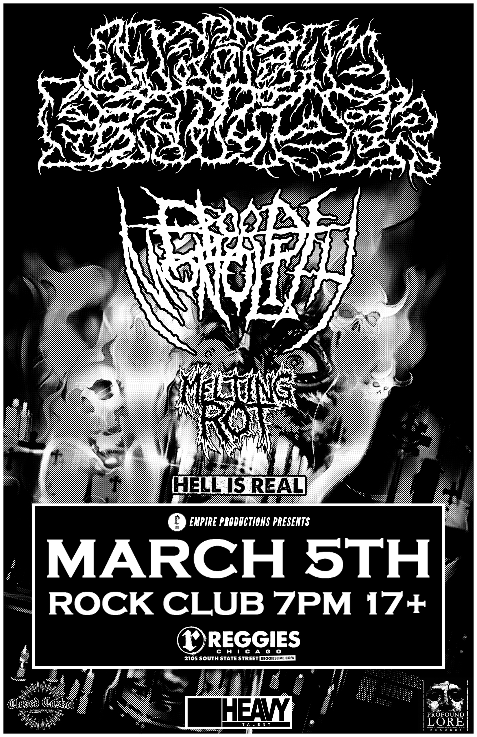 JARHEAD FERTILIZER, BLOOD MONOLITH, MELTING ROT, HELL IS REAL