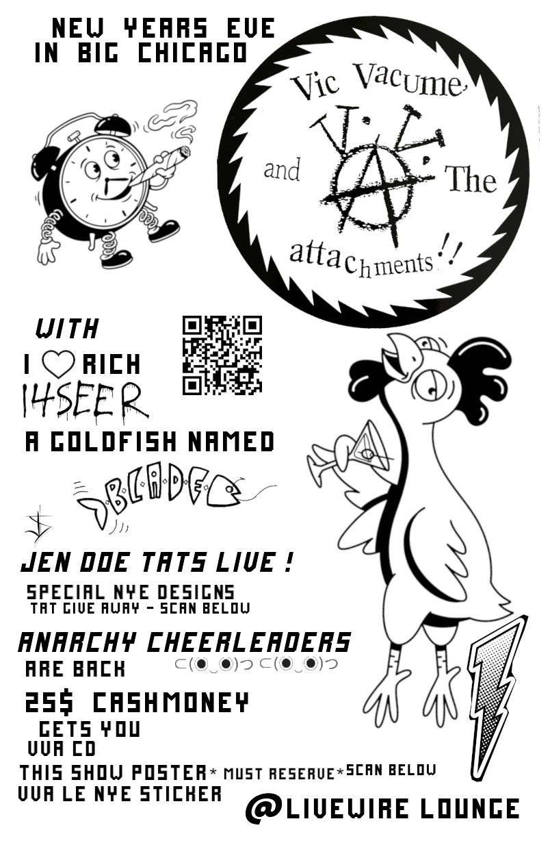 VIC VACUME, I LOVE RICH, 4SEER, A GOLDFISH NAMED BLADE