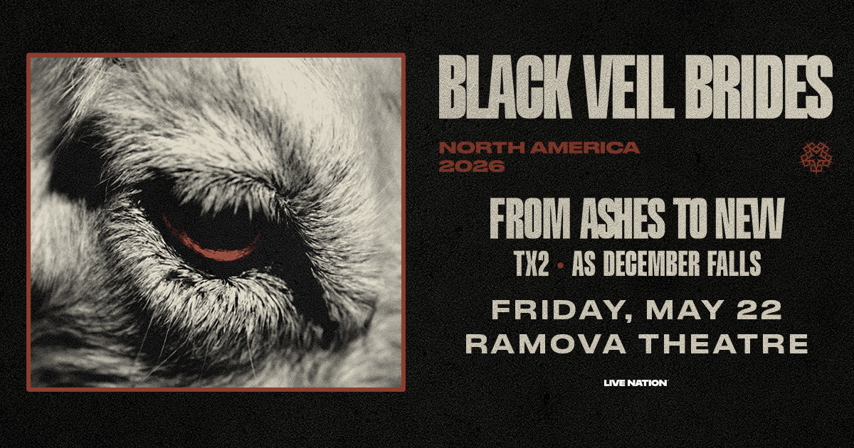 BLACK VEIL BRIDES, FROM ASHES TO NEW, TX2, AS DECEMBER FALLS