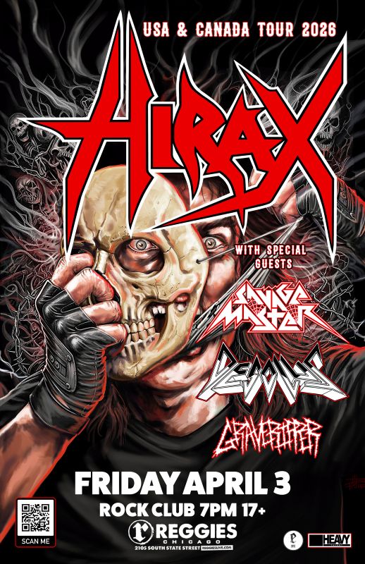 HIRAX, SAVAGE MASTER, DESOLUS, GRAVERIPPER