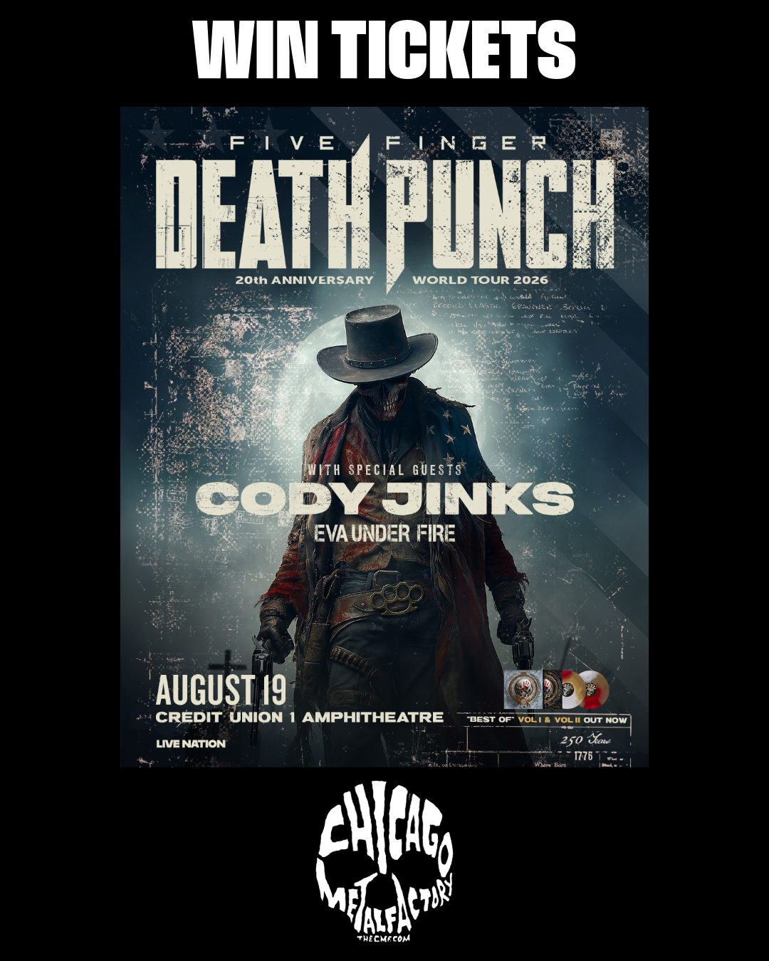 FIVE FINGER DEATH PUNCH, CODY JINKS, EVA UNDER