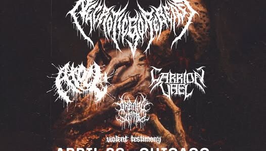 NECROTICGOREBEAST, ATOLL, CARRION VAEL, ORBITAL GATE, VIOLENT TESTIMONY