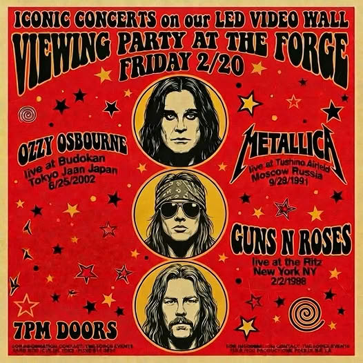 Viewing Party of Iconic Rock Shows