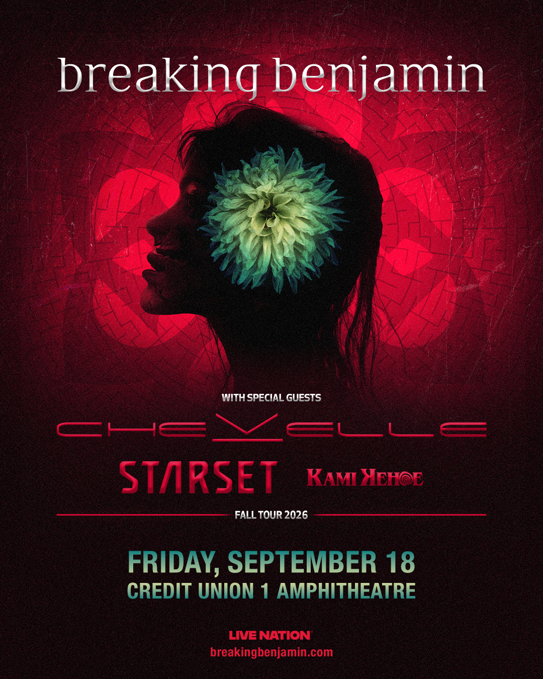 BREAKING BENJAMIN, CHEVELLE, STARSET, KAMI KEHOE