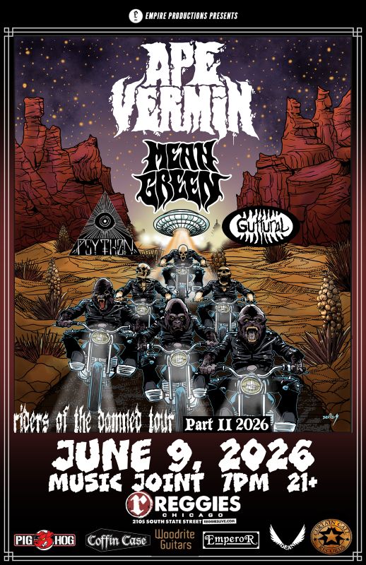 APE VERMIN, MEAN GREEN, PSYTHON, GUTTURAL