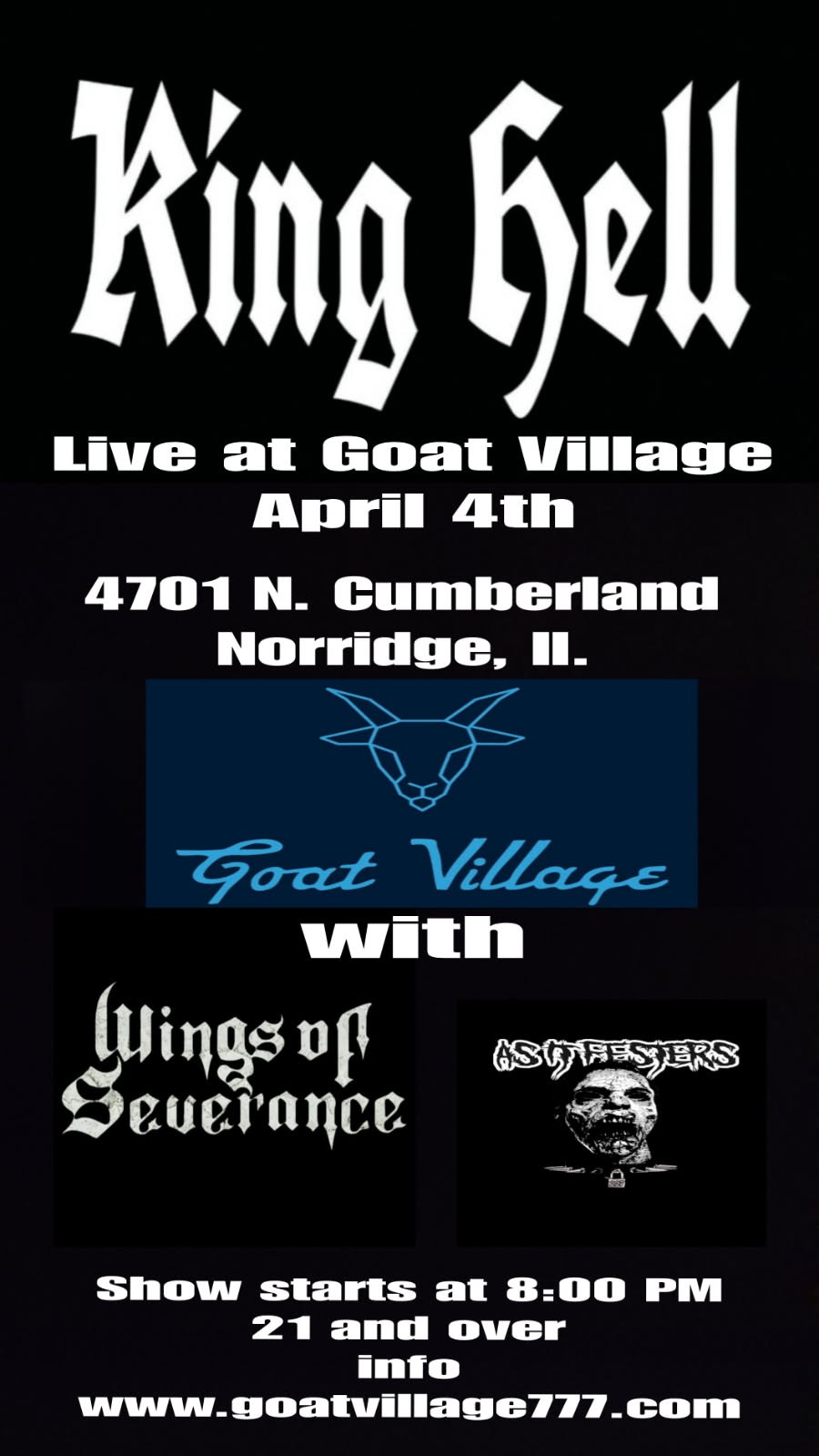 KING HELL, WINGS OF SEVERANCE, AS IT FESTERS