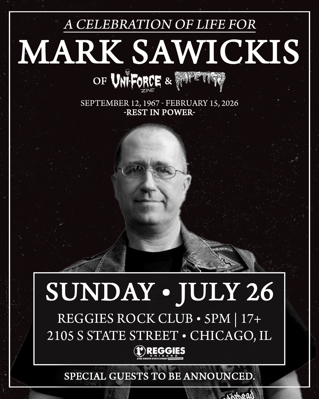 Mark Sawickis celebration of life
