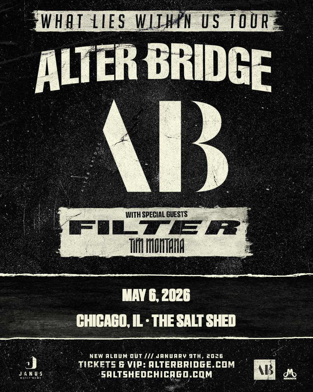 ALTER BRIDGE, FILTER, TIM MONTANA