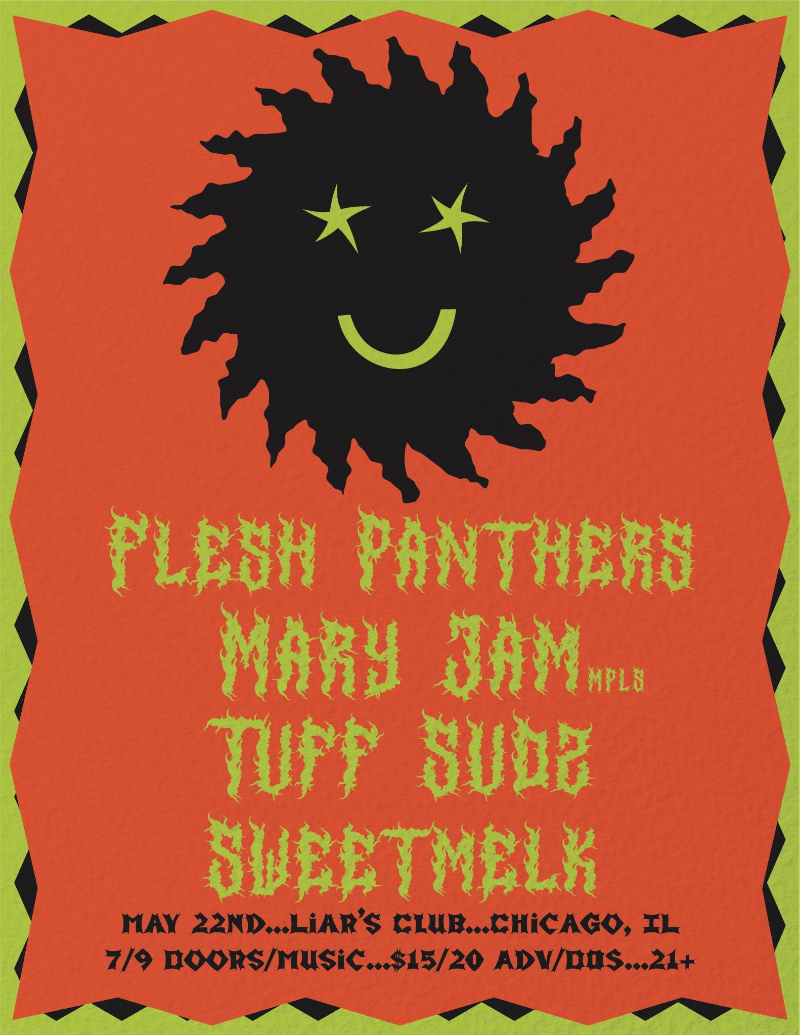 FLESH PANTHERS, MARY JAM, TUFF SUDZ, SWEETMELK