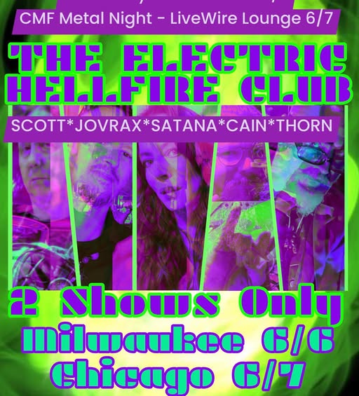 June Metal Sunday - ELECTRIC HELLFIRE CLUB live & metal night 'til closing