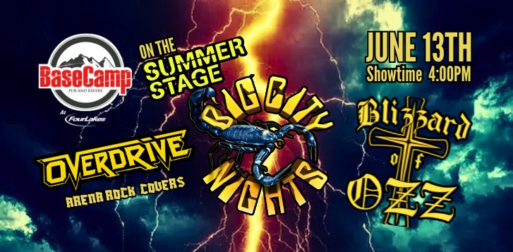 BIG CITY NIGHTS, BLIZZARD OF OZZ, OVERDRIVE