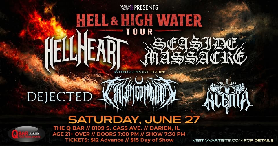 HELLHEART, SEASIDE MASSACRE, FALLEN CONDITION, ALENIA, DEJECTED