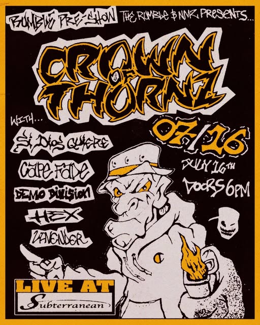 CROWN OF THORNZ, SI DIOS QUIERE, CAPE FADE, DEMO DIVISION, HEX, LAVENDER