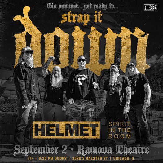 DOWN, HELMET, SPIRIT IN THE ROOM