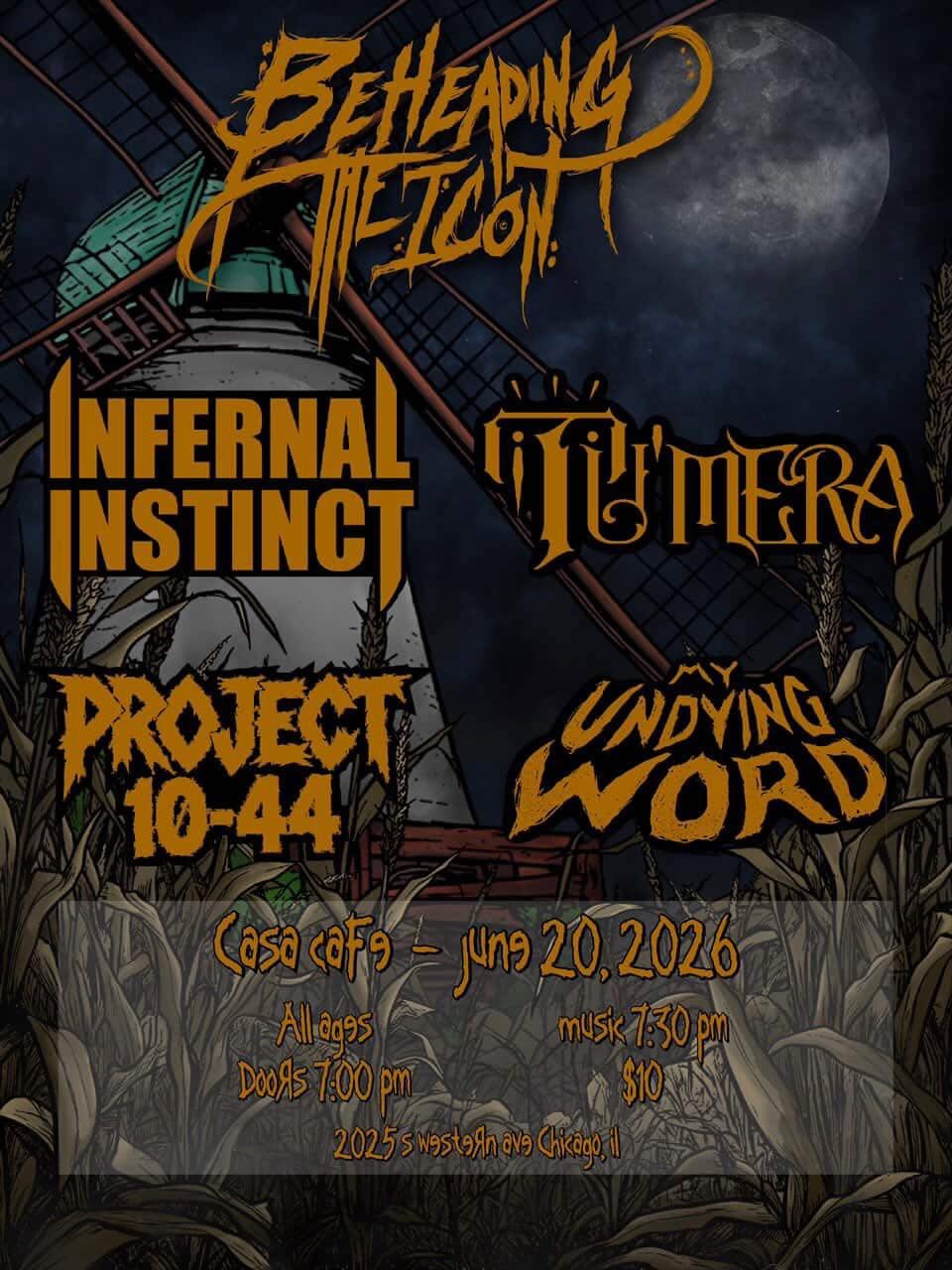 BEHEADING THE ICON, INFERNAL INSTINCT, PROTECT 10-44, MY UNDYING WORD