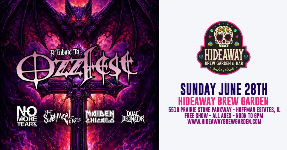 THE SUBLIMINAL VERSES, NO MORE TEARS, MAIDEN CHICAGO, DUAL DECIMATOR