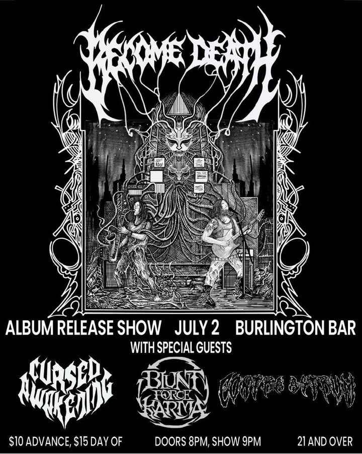 BECOME DEATH, CURSED AWAKENING, BLUNT FORCE KARMA, CONTRA ASTRUM