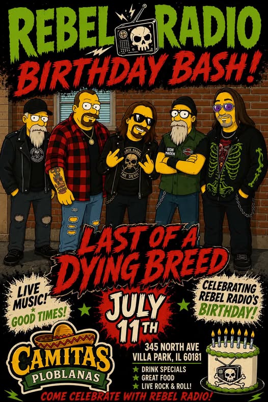 Rebel Radio Birthday Bash MISFIRE, THE SUFFERING, COLD BEARDED KILLERS, WOLFRAM, BEYOND DETH, SALEM’S CHILDE, LAST OF A DYING BREED & more