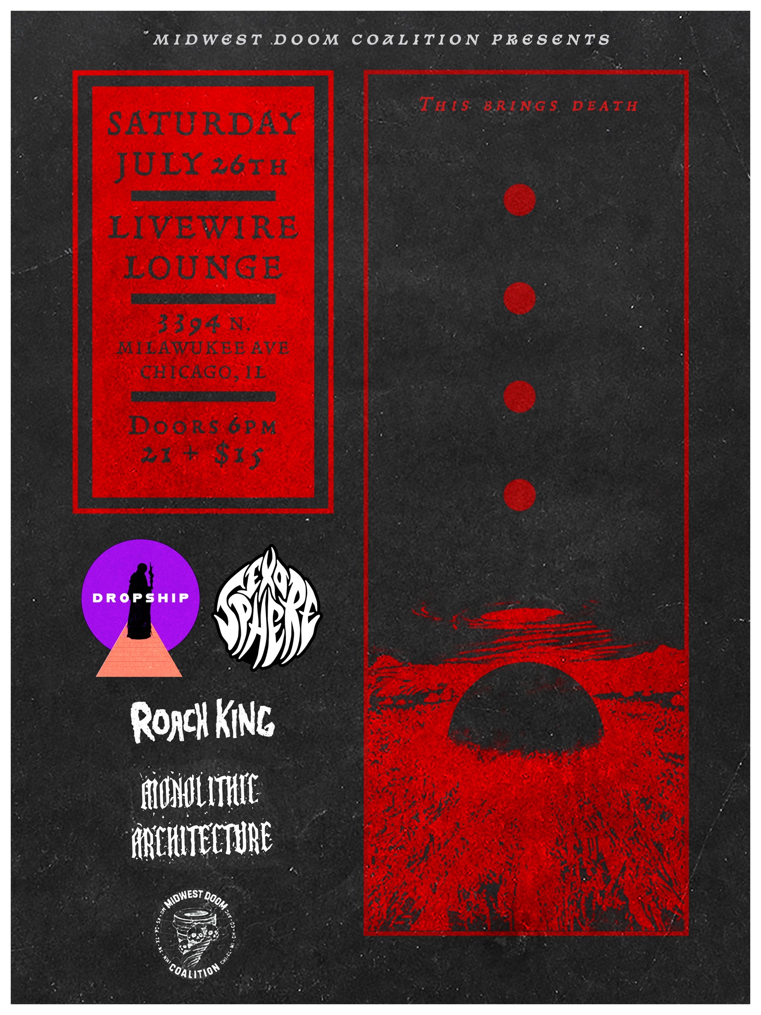 EXOSPHERE, DROPSHIP, MONOLITHIC ARCHITECTURE, ROACH KING