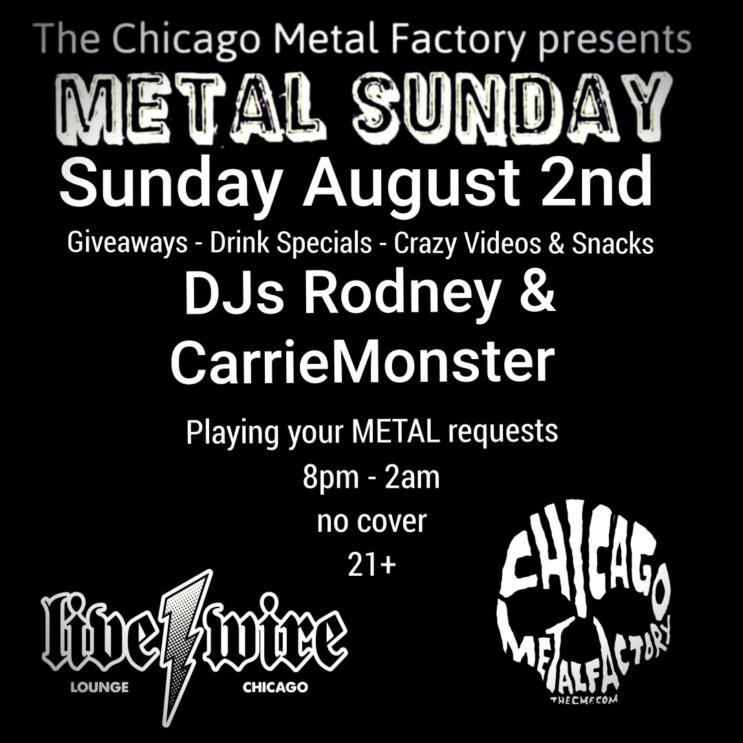 August Metal Sunday: WIN DIMMU, AGALLOCH, MELVINS, FFDP, SIX FEET UNDER, TOMAHAWK, MONOLORD, HYPOCRISY, KHEMMIS, RACETRAITOR, NARCOTIC WASTELAND, THRONE & more tickets