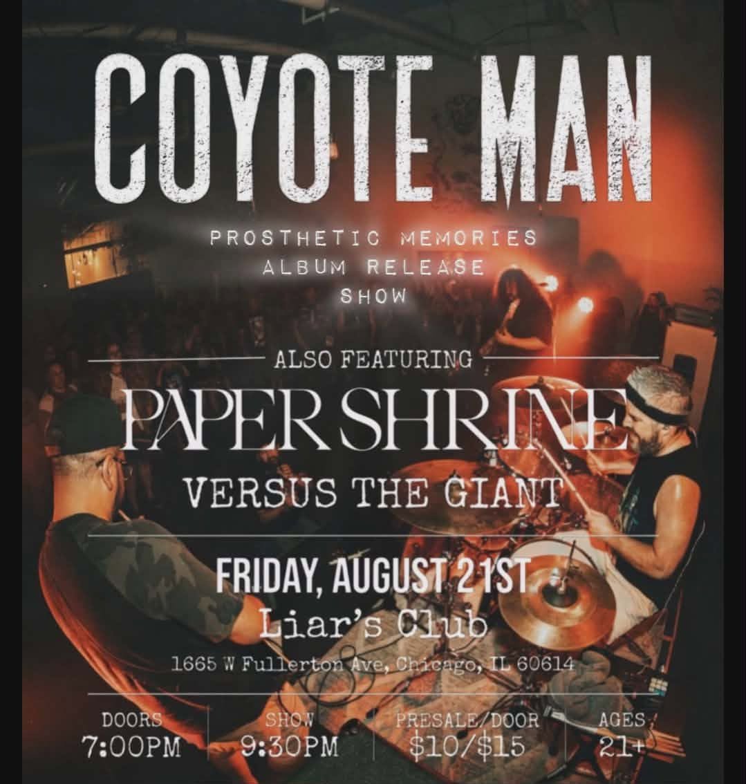 COYOTE MAN, PAPER SHRINE, VERSUS THE GIANT