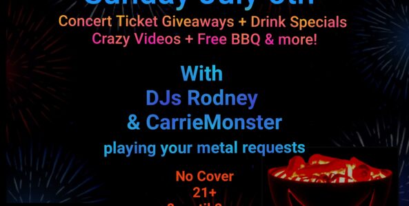 July Metal Sunday w/ ticket giveaways GNR, MELVINS, FFDP, KYLESA, CONAN, SKÁLD & more + FREE BBQ