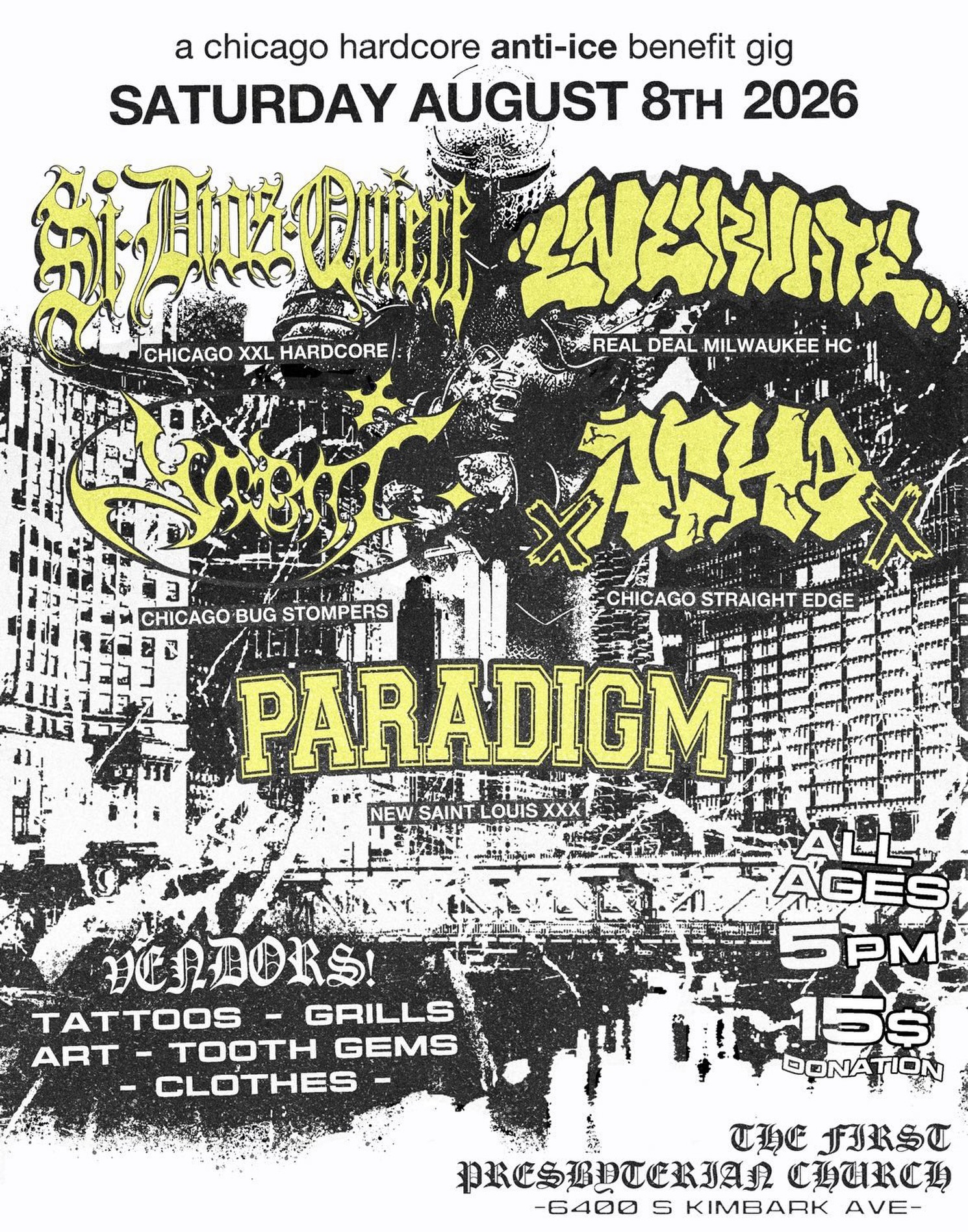 Chicago ANTI-ICE Hardcore Benefit
