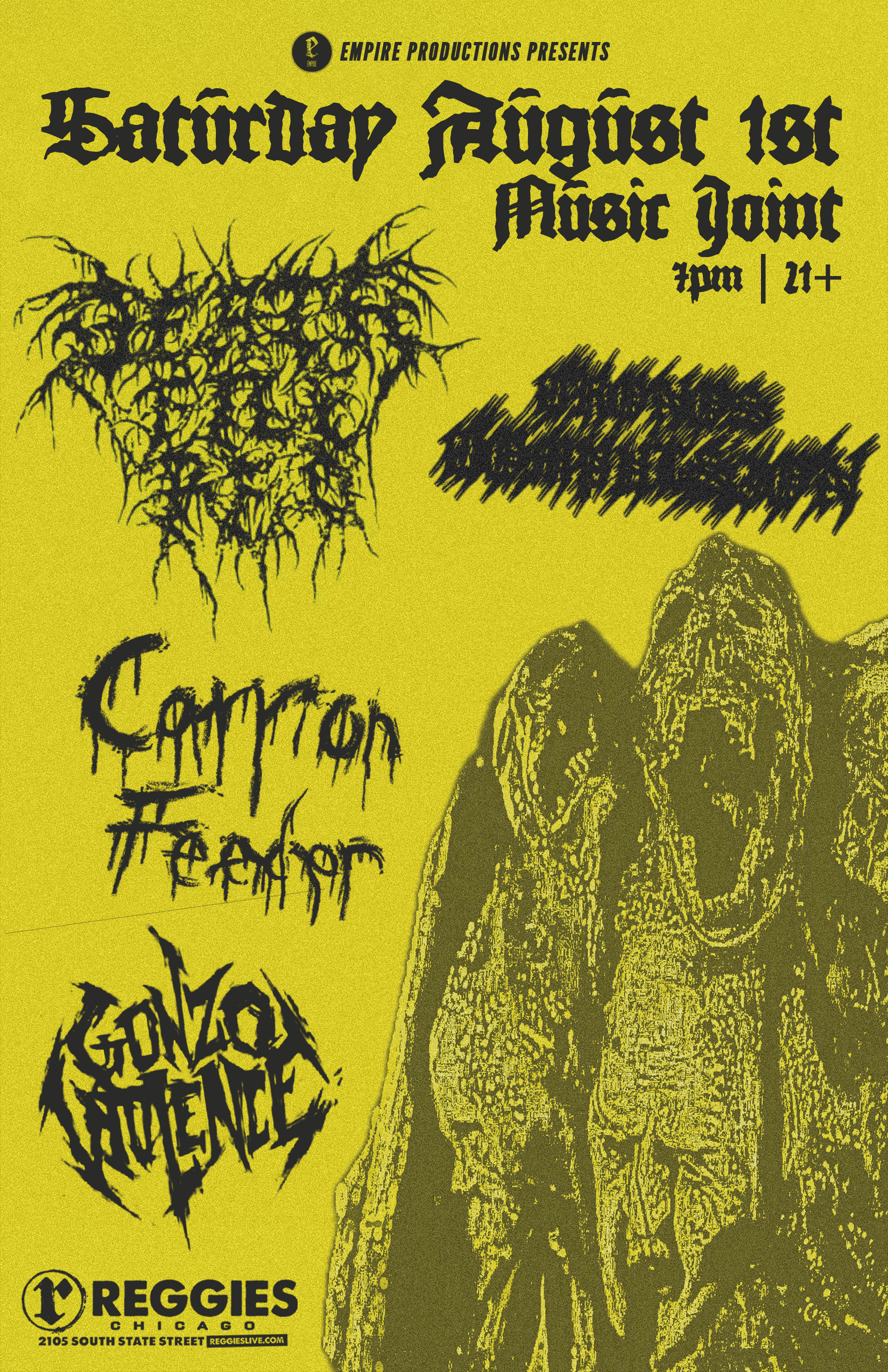 TO VIOLENTLY VOMIT , CRONOS COMPULSION, GONZO VIOLENCE, DEATH FILE RED