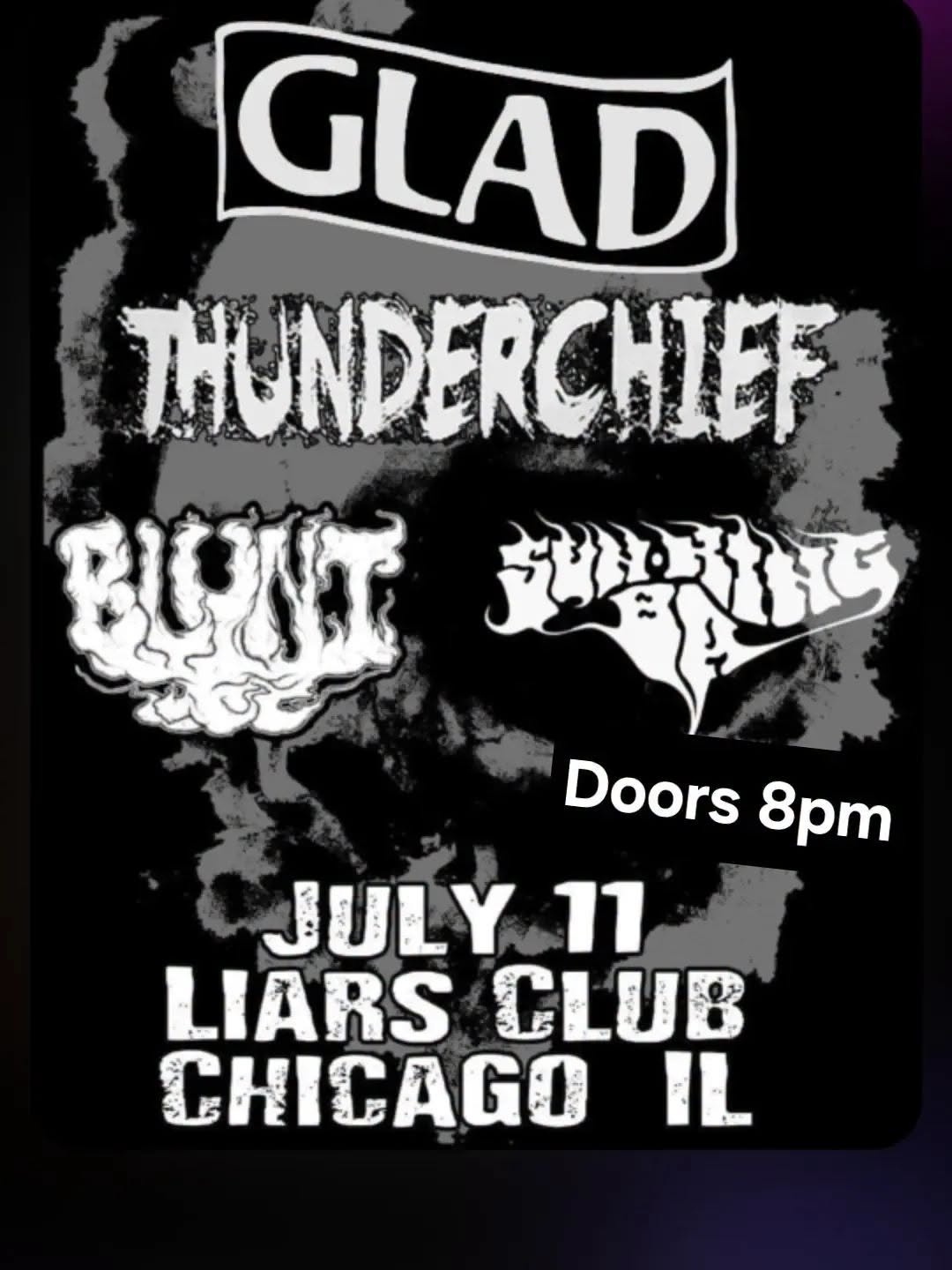 GLAD, BLUNT, THUNDERCHIEF, SUN KING BA