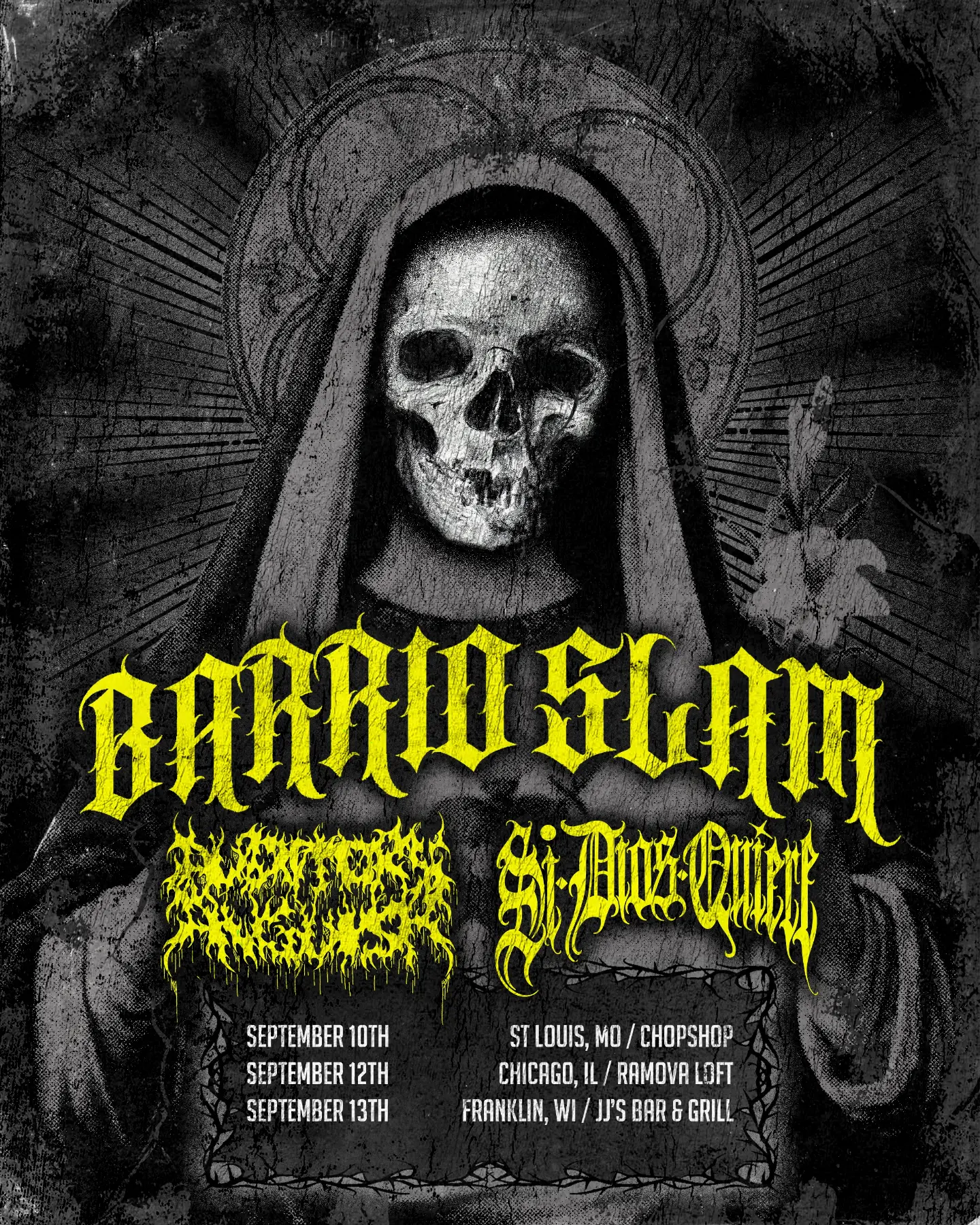 SI DIOS QUIERE, BARRIO SLAM, AUDITORY ANGUISH, 100% PURE, FUERZA BRUTA, AUGMENT