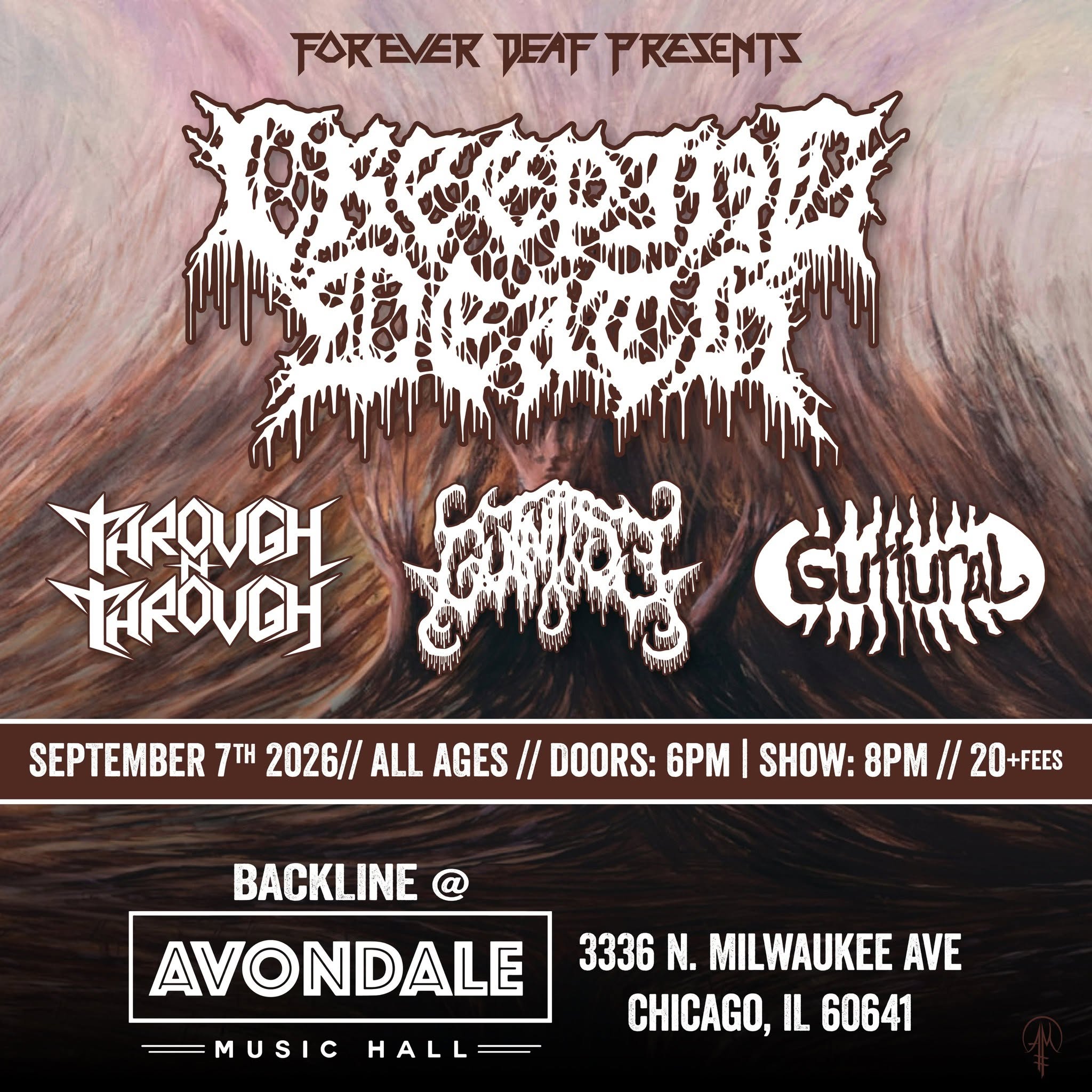 CREEPING DEATH, THROUGH N THROUGH, GUTNOOSE, GUTTERAL