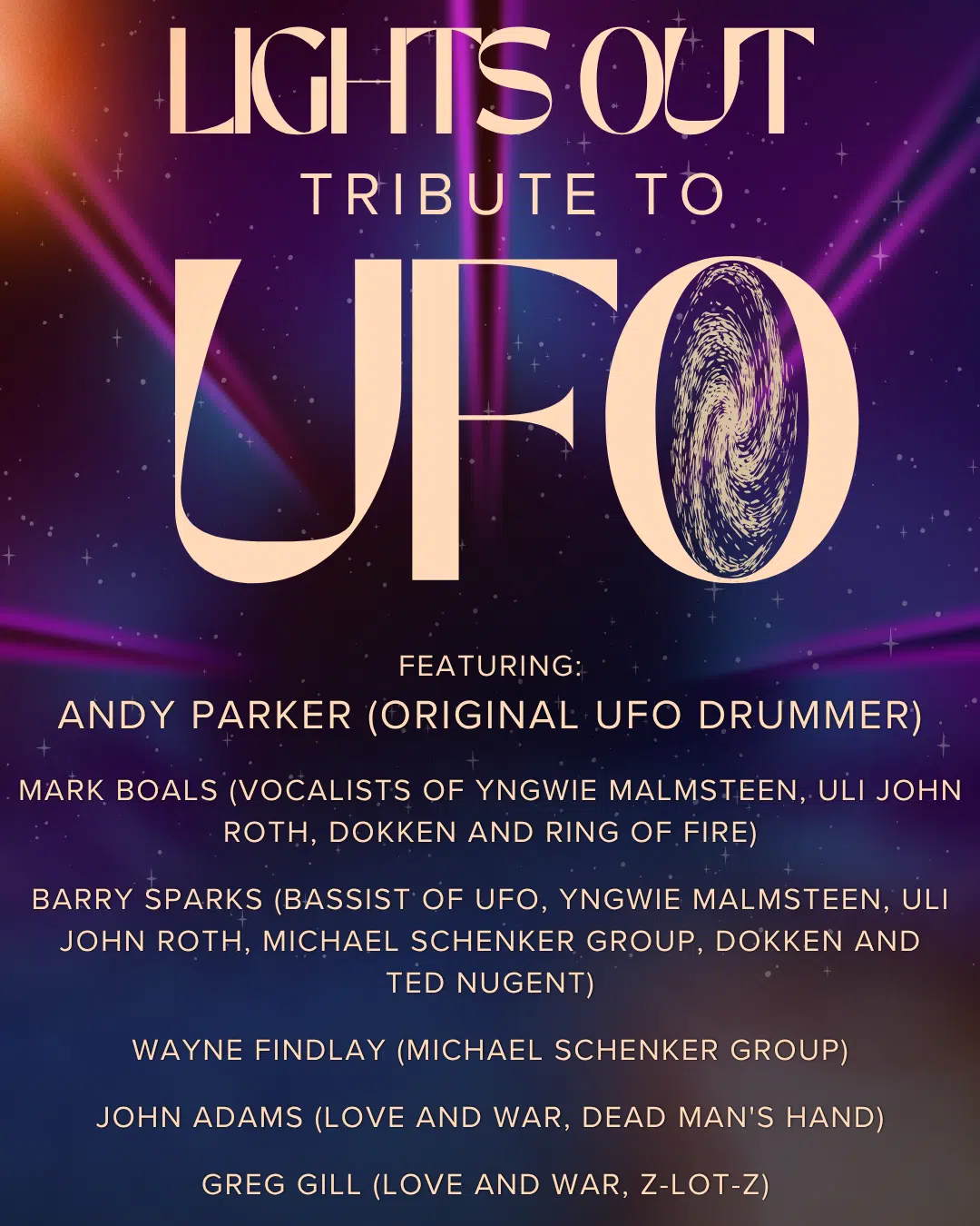 LIGHTS OUT: TRIBUTE TO UFO featuring ANDY PARKER