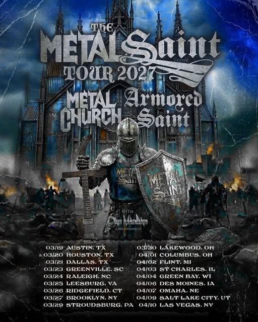 METAL CHURCH, ARMORED SAINT, ONE MACHINE