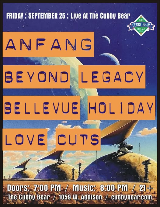 ANFANG, BEYOND LEGACY, BELLEVUE HOLIDAY, LOVE CUTS