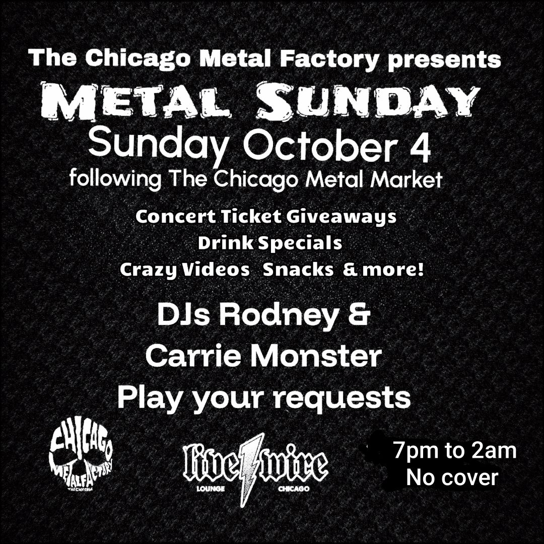 October CMF Metal Sunday - WIN concert tickets