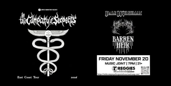 IN THE COMPANY OF SERPENTS, PALE HORSEMAN, BARREN HEIR, EMBITTERED
