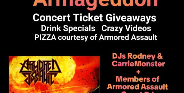 ARMORED ASSAULT listening event w/ FREE PIZZA + WIN concert tickets to big shows @ the November CMF Metal Sunday after the Live Wire Fall Market