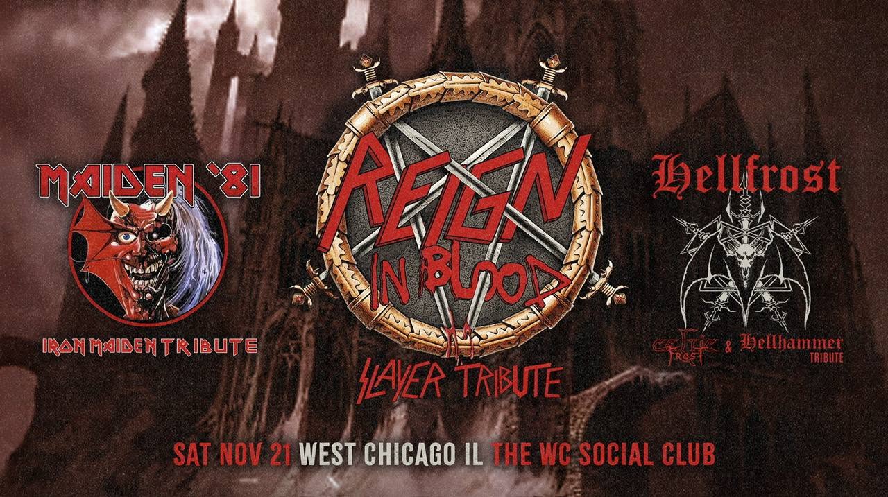 HELLFROST, REIGN IN BLOOD, MAIDEN '81