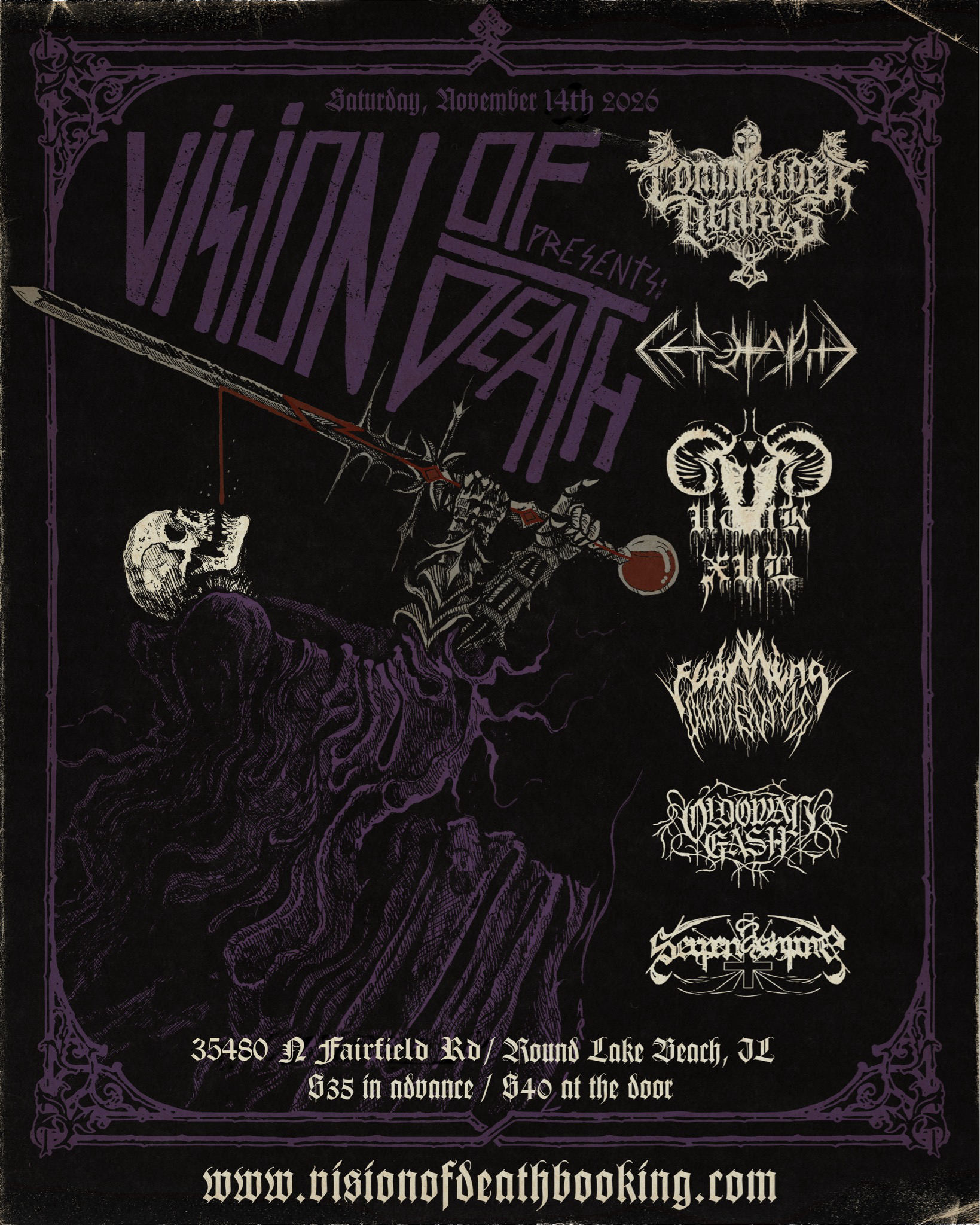 COMMANDER AGARES, CÉNOTAPHE, UTUK XUL, FLAMING OUROBOROS, OLDOWAN GASH, SERPENTSHRINE