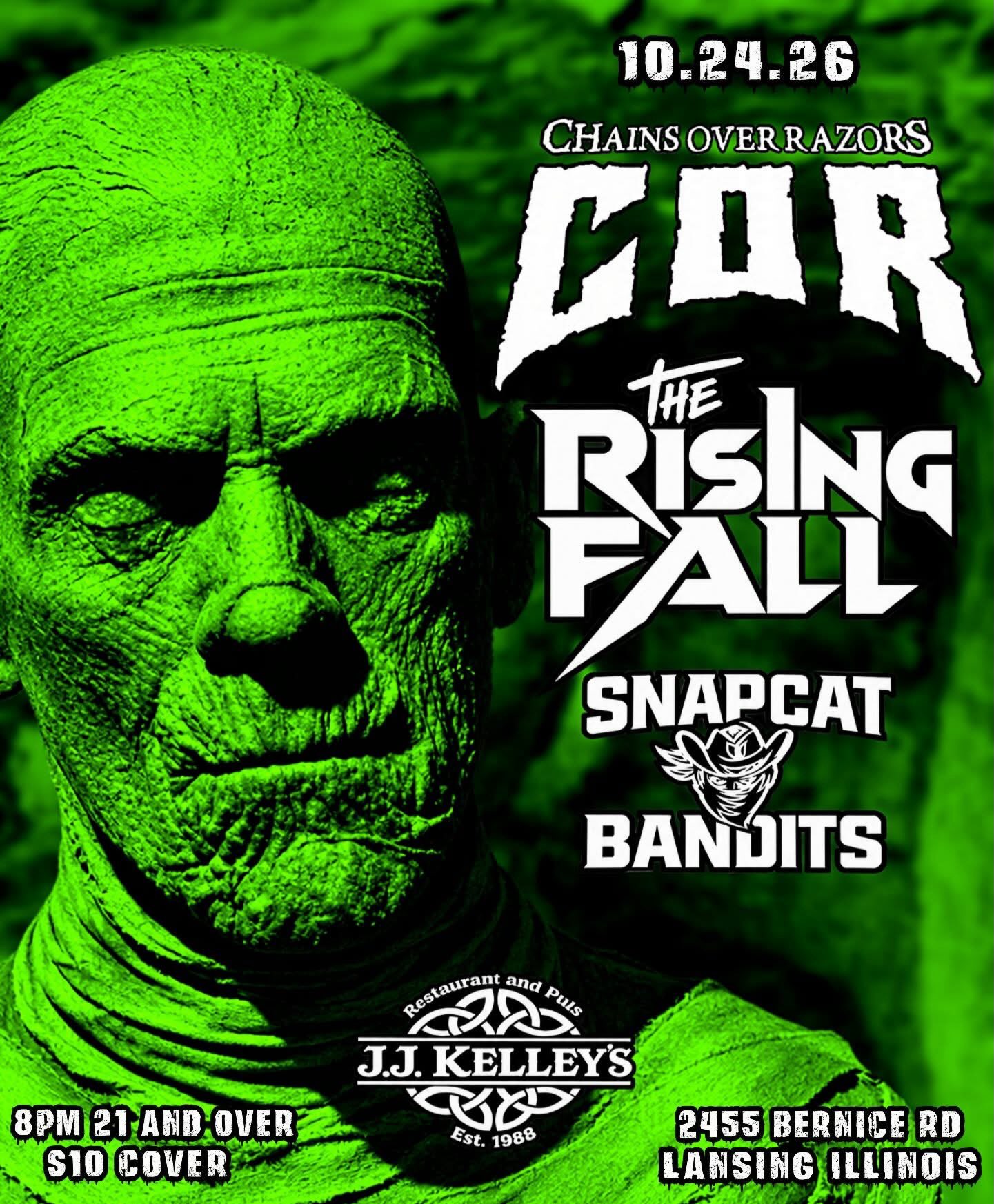 CHAINS OVER RAZORS, THE RISING FALL, SNAPCAT BANDITS